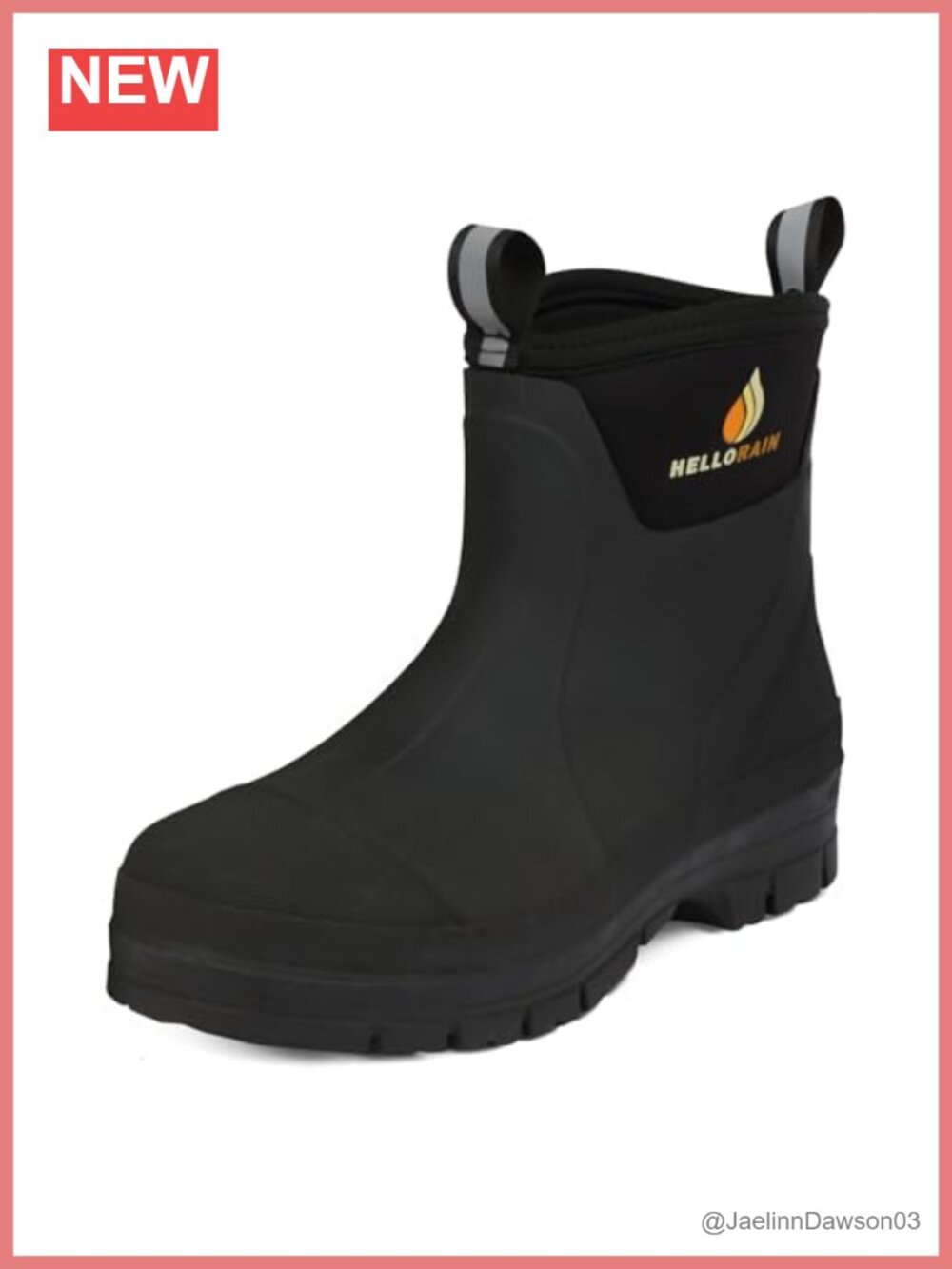 Waterproof Ankle Rain Boots Short Neoprene Rubber Garden Shoes